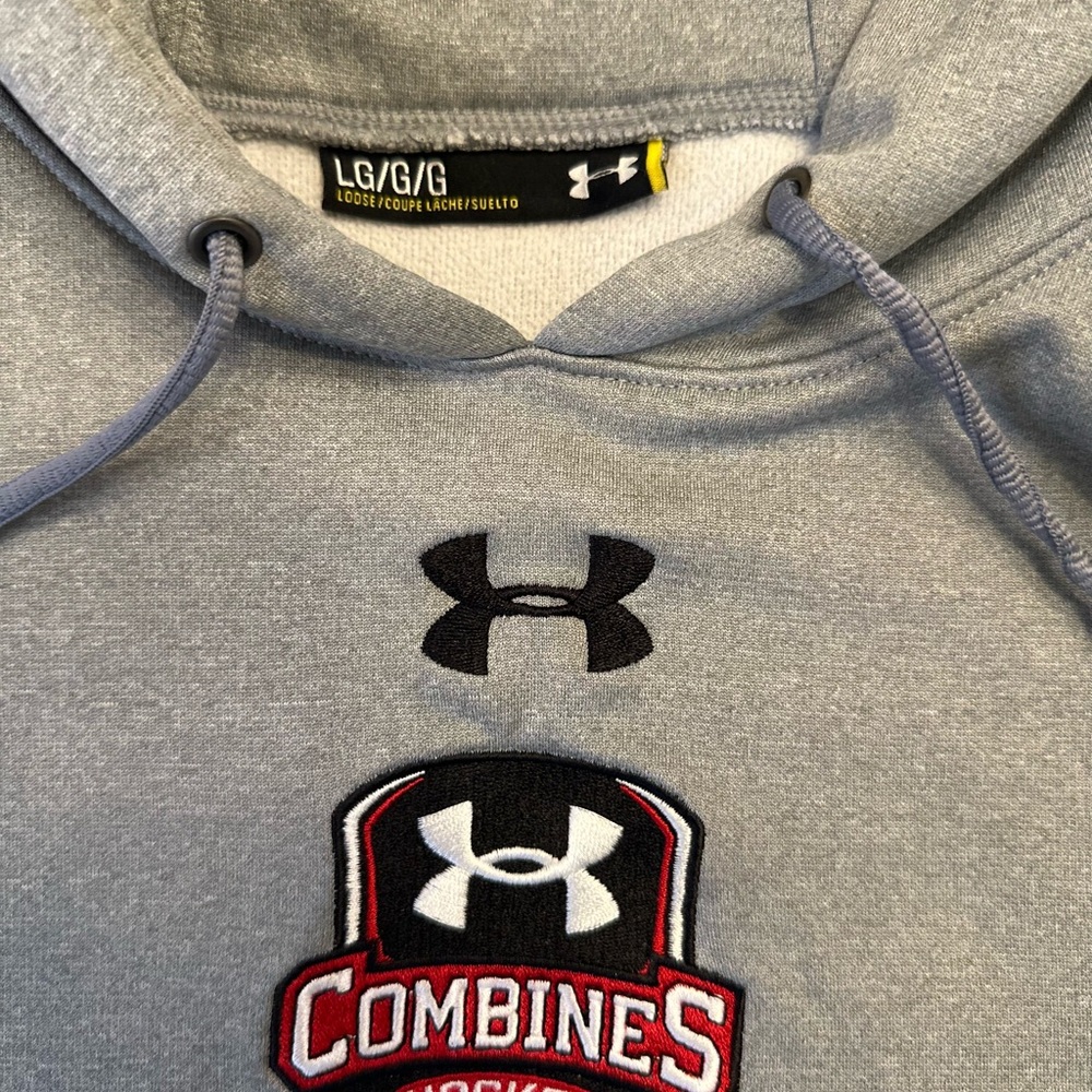 Under Armour Gray Hoodie with Combines Emblem